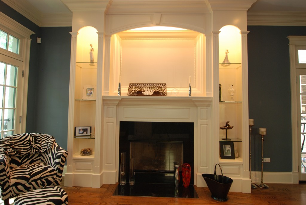 Add Custom Built In Bookcases, Custom Built Ins Around Fireplace