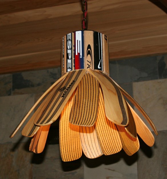 Hockey Blade Lamp by Chair Built Custom Woodworking at CustomMade.com