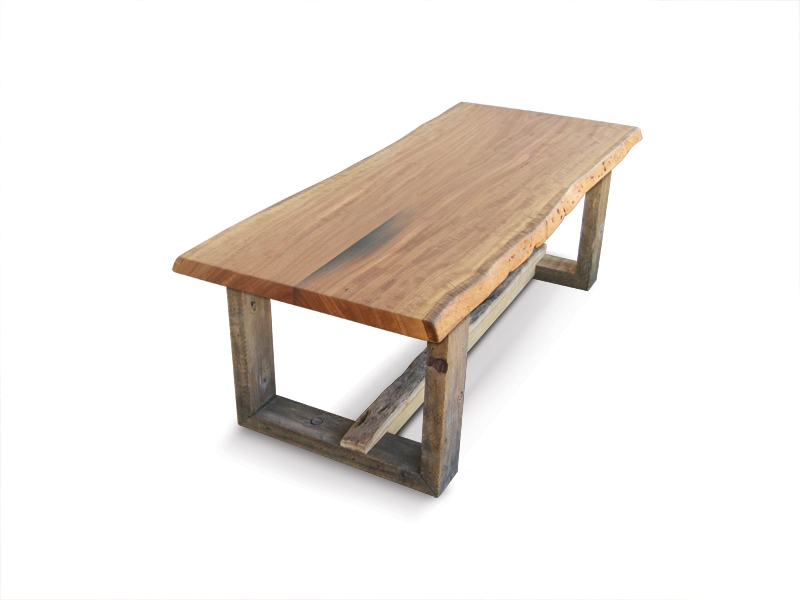 Rustic-Modern Coffee Table by San Diego Urban Timber at CustomMade.com