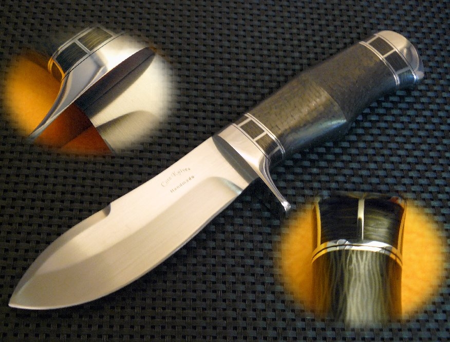 Carbon Fiber Bullnose Skinner by Cote Custom Knives at CustomMade.com