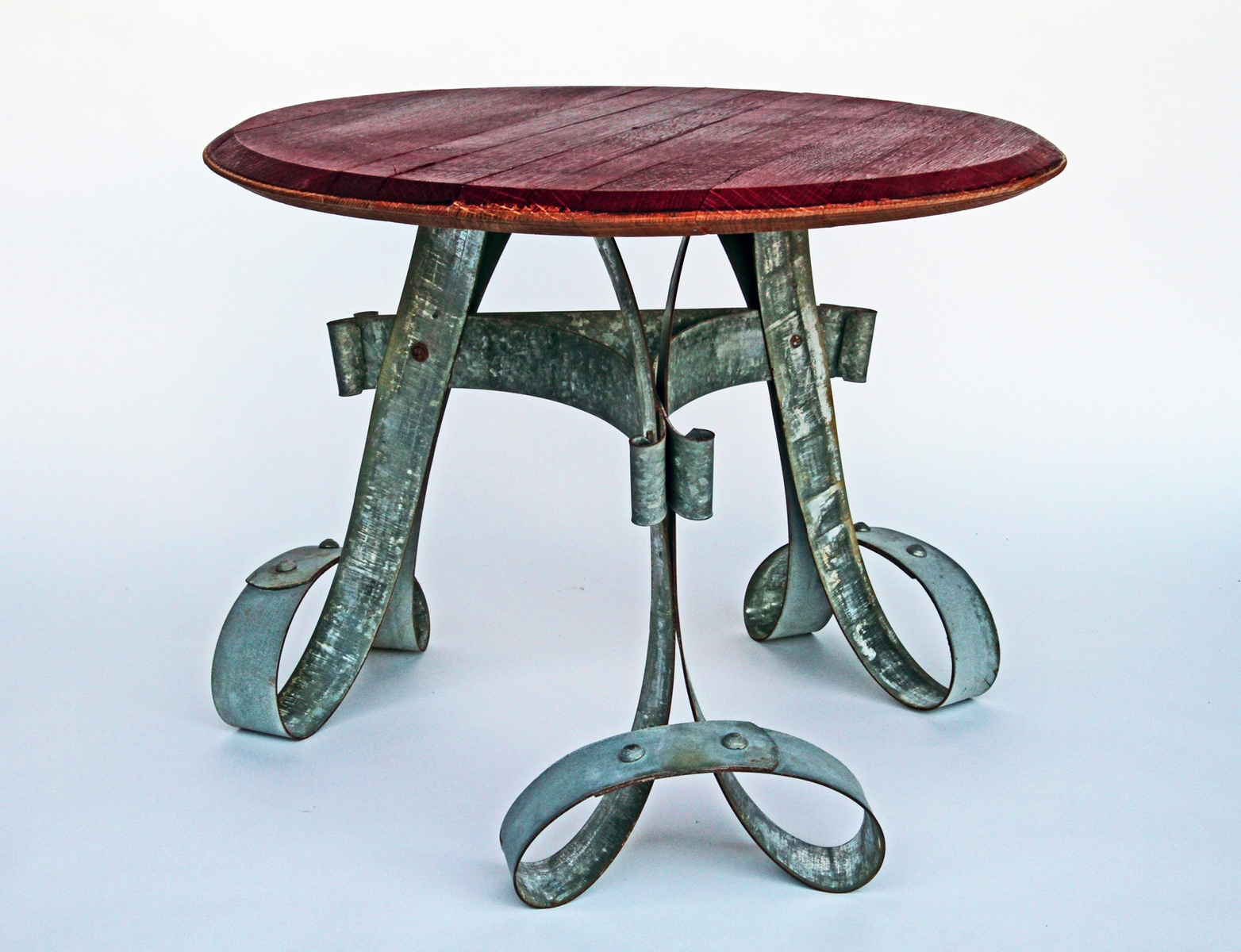 Barrel Banding End Table by Whit McLeod Furniture at CustomMade.com