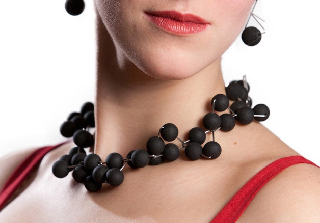 Etna Lava Necklace and Earrings by Rosario Merola Jewelry Art Studio at CustomMade.com