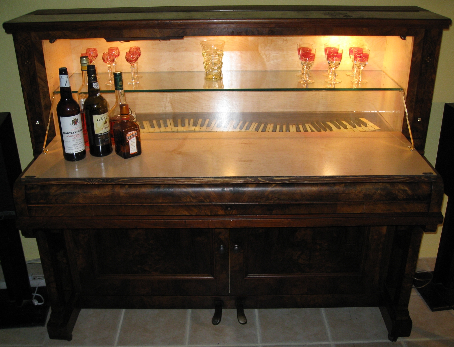 Piano/Bar Cabinet by Michael Meyer Fine Woodworking at CustomMade.com
