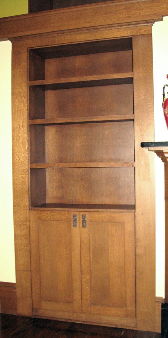 Quartersawn White Oak Built-in Hutch by Rin Vinson Millworks at CustomMade.com