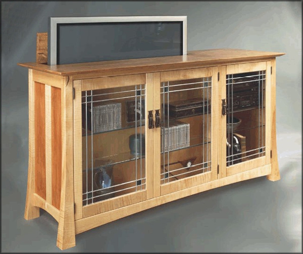 Flat-Screen TV Lift System by Hardwood Artisans at CustomMade.com