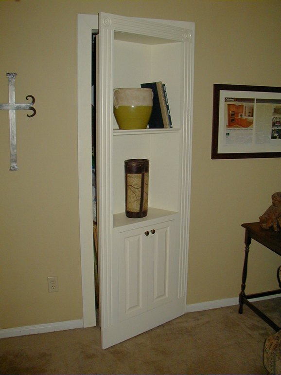 Hidden Bookcase Door by Fiorenza Custom Woodworking at CustomMade.com