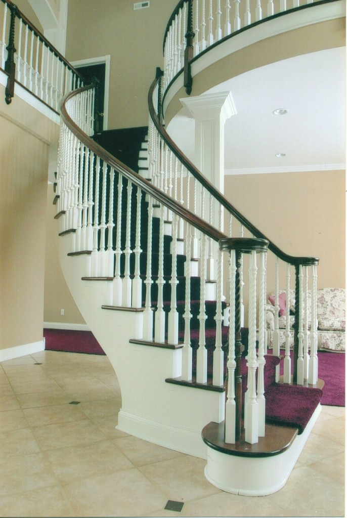 Contemporary Curved Stair by Timber Arts at CustomMade.com