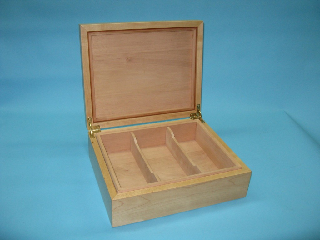 Maple and Kingwood Humidor by Delorme Humidors at CustomMade.com