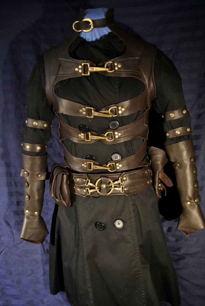 Men's Steampunk Leather Costume by Ragged Edge Leatherworks at CustomMade.com