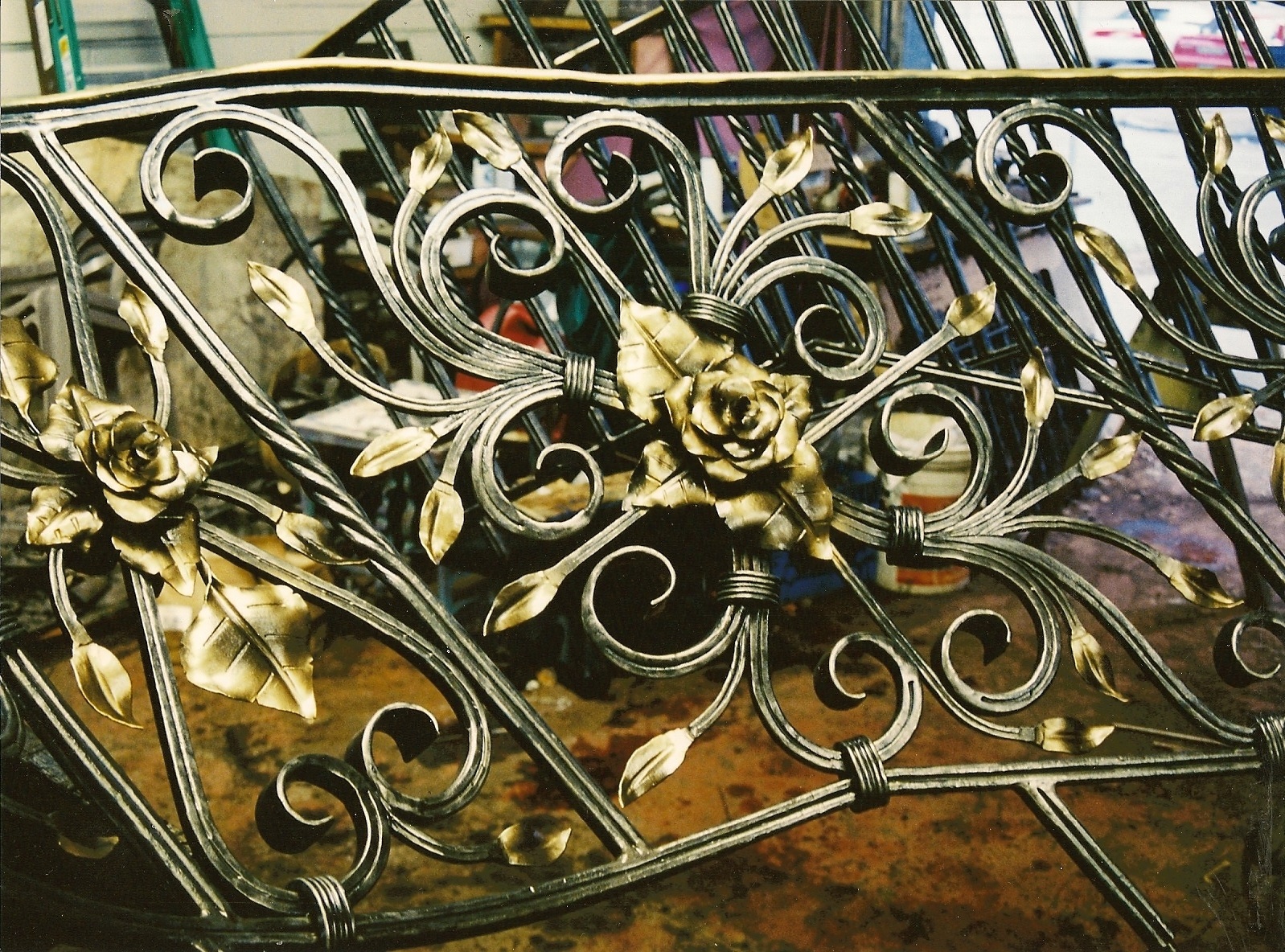 Gilded Rose Traditional Stair Railing by John Boyd Smith Metal Studios at CustomMade.com