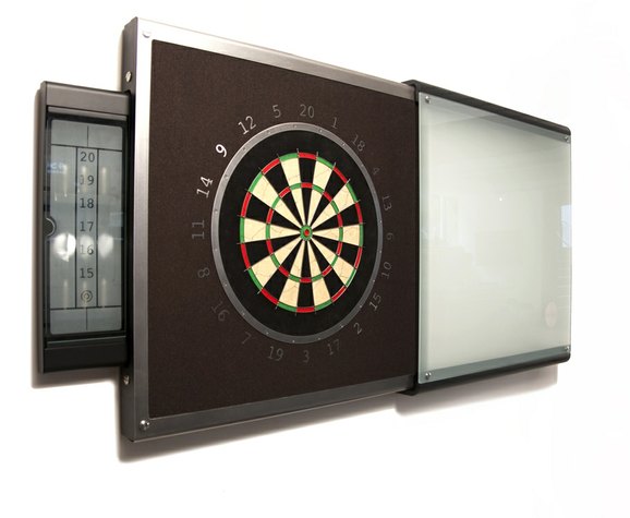 Stay on Target: Sophisticated Dartboard Cabinet designed by Mars ...