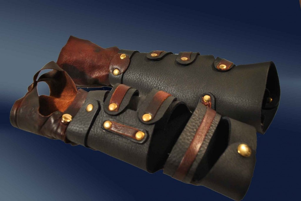 Fire Nation Inspired Arm Bracers by Ragged Edge Leatherworks at CustomMade.com