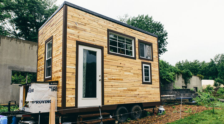 Scaling Down - Tiny House Build - Outside of House